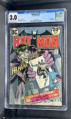 Buy Batman 251 CGC 3.0 Classic Cover By Neal Adams 🔑🔥 • 199.64£
