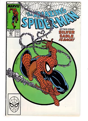 Buy Amazing Spider-man #301 (1988) - Grade 9.4 - Silver Sable & 2nd Venom App! • 96.42£