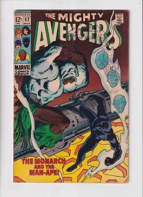 Buy Avengers (1963) #  62 (4.5-VG+) (2024251) 1st Man-Ape M'Baku 1969 • 50.85£