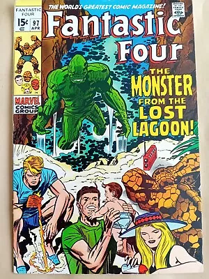 Buy Fantastic Four #97 - VG/FN (5.0) Marvel 1970 - Cents Copy - Jack Kirby Art • 9.99£