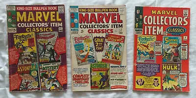 Buy Marvel Collectors Item Classics 1965 1966 3 Comics 1 2 & 3 Fantastic Four Hulk • 10.50£