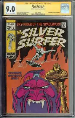 Buy Silver Surfer #6 SS CGC 9.0 Auto Sal Buscema Signed Tales Of The Watcher • 390.24£