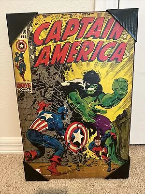 Buy Marvel Captain America 110 Comic Book Wooden Wall Art Poster Plaque13x19 License • 35.58£