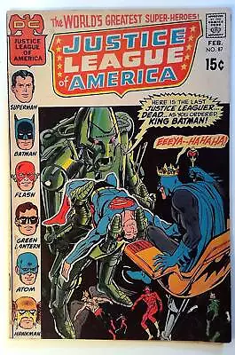 Buy Justice League Of America #87 DC Comics (1971) 1st Series 1st Print Comic Book • 9.48£