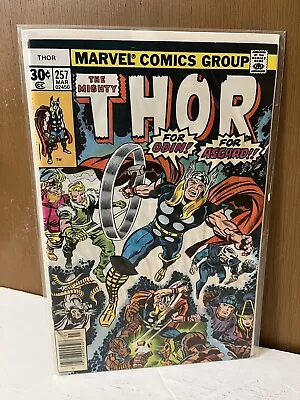 Buy Thor 257 🔥1976 NWSTND🔥For ODIN For ASGARD🔥Bronze Age Marvel Comics🔥VF • 8.68£