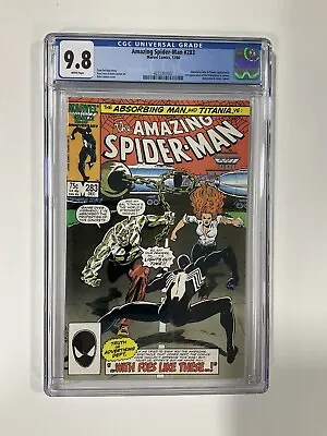 Buy Amazing Spider-Man 283 CGC 9.8 White Pages 1986 Marvel Comics • 116.45£