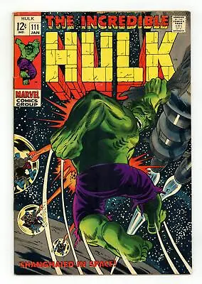 Buy Incredible Hulk #111 GD/VG 3.0 1969 • 18.96£