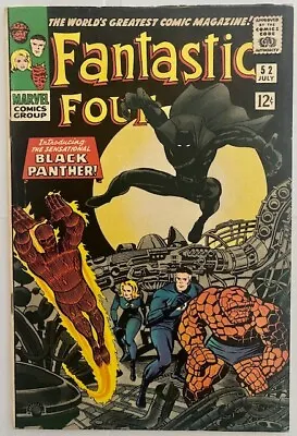 Buy FANTASTIC FOUR #52 (1966) 1ST BLACK PANTHER Lovely Condition  HUGE KEY ISSUE  • 475£