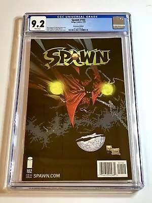 Buy 2001 Spawn #102  *SCARCE* NEWSSTAND Variant Graded CGC 9.2 WP ONLY TWO ON CENSUS • 118.31£