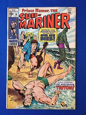 Buy Sub-Mariner #18 FN+ (6.5) MARVEL ( Vol 1 1969) (3) • 16£