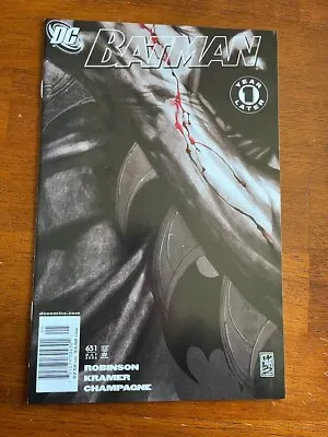 Buy Batman # 651 Vf Newsstand  Dc Comics 2006 • 3.95£