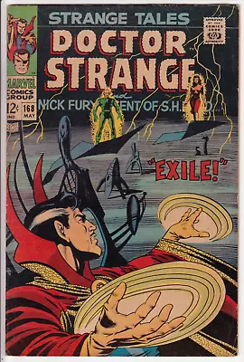 Buy Strange Tales #168 Marvel 1968 VG 4.0 Last Nick Fury/Steranko • 15.77£