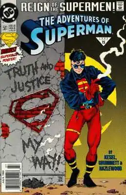 Buy Adventures Of Superman #501 Newsstand Cover (1987-2006) DC Comics • 3.39£