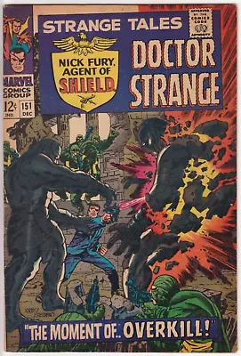Buy Strange Tales #151, Marvel Comics 1966 FN+ 6.5 1st Jim Steranko Marvel Work • 39.53£