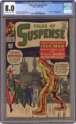 Buy Tales Of Suspense #43 CGC 8.0 1963 1350179001 • 687.83£