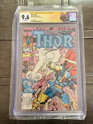 Buy Thor #339 CGC SS 9.6 Signed Jim Shooter 1st STORMBREAKER NM+ • 316.26£