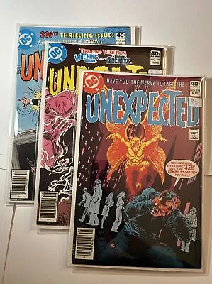 Buy UNEXPECTED #198, 199, 200 VF/NM (9.0) DC Horror  NICE GRADE LOT!  1980 • 19.46£