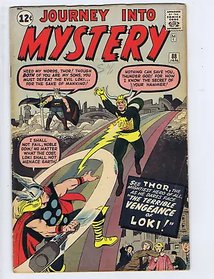 Buy Journey Into Mystery #88 Marvel 1963 The Vengeance Of Loki ! • 400.30£