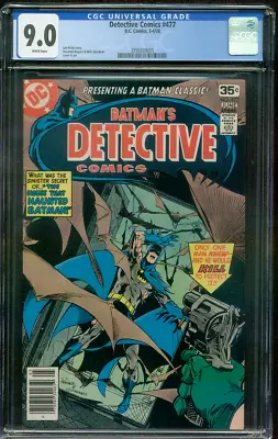 Buy Batman Detective Comics 477 CGC 9.0 Haunted House Cover 6/1978 • 63.32£