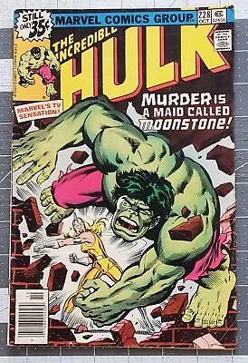 Buy Incredible Hulk #228 (Marvel, 1978) Newsstand 1st Appearance Of Moonstone • 7.88£