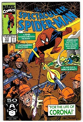 Buy SPECTACULAR SPIDER-MAN # 177 Marvel Comics 1991 (fn+) B • 3.55£
