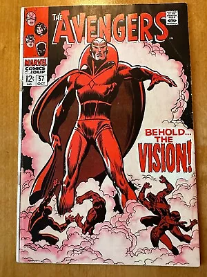 Buy Avengers #57 FN 6.0 1 1st Appearance Vision! John Buscema Cover! • 299.82£