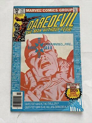 Buy Daredevil #167-1980 Frank Miller 1st The Mauler Newsstand Variant • 4.80£