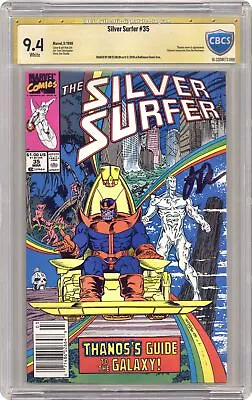 Buy Silver Surfer #35 CBCS 9.4 SS Jim Starlin 1990 16-32D8E72-088 • 61.96£