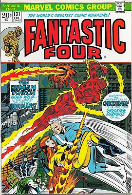 Buy Fantastic Four #131 Marvel 1972,  Lee /  Buscema, Jim Steranko, Inhumans  FN+ • 19£