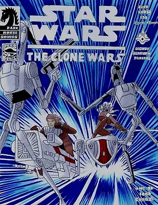 Buy Star Wars The Clone Wars # 1 Cover Recreation 1st Ashoka Original Comic Art • 135.91£