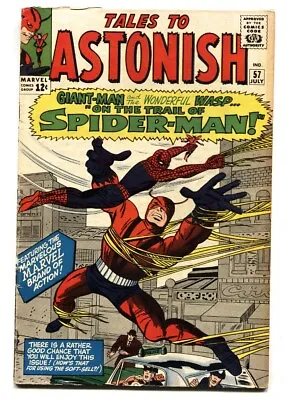 Buy Tales To Astonish #57 1964 Giant Man Early Spider-man - VG+ • 189.98£