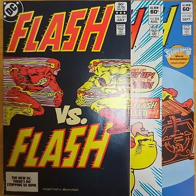 Buy The Flash #323 - 325 - DC 1983 - Flash Vs Flash, Death Of Reverse Flash - VF/VF+ • 55.34£