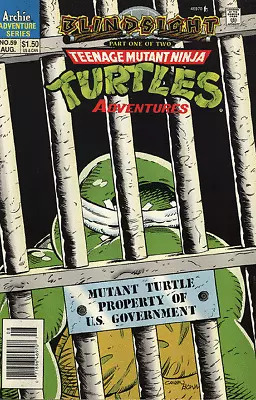 Buy TEENAGE MUTANT NINJA TURTLES ADVENTURES (1989 Series)  #59 NEWSSTAND Very Fine • 34.15£