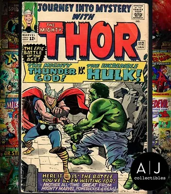 Buy Journey Into Mystery #112 Vg 4.0 Classic Thor Versus Hulk Battle (1965) • 153.66£