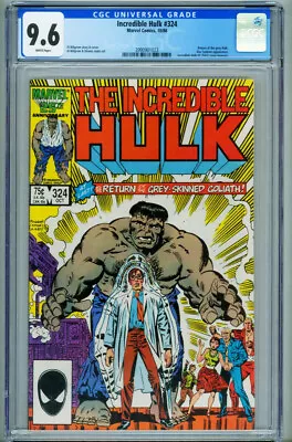 Buy Incredible Hulk #324 CGC 9.6-Grey Hulk-Marvel Comic Book 3990901023 • 99.74£