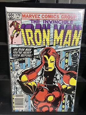 Buy Invincible Iron Man 170 Newsstand 1983 1st App James Rhodes As Iron Man • 11.12£