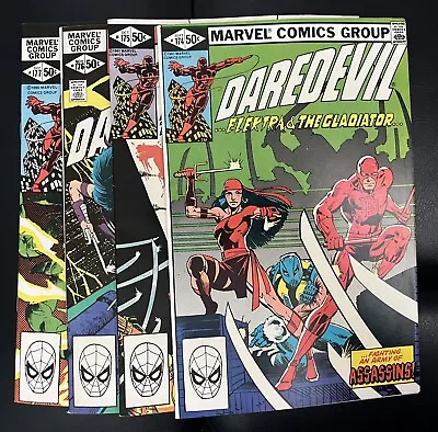Buy Daredevil #174, #175, #176, & #177- Frank Miller, Elektra, Stick, 4 Books • 79.94£
