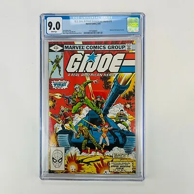Buy G.I. Joe A Real American Hero #1 1st G.I. Joe  White Pages Marvel 1982 CGC 9.0 • 238.99£
