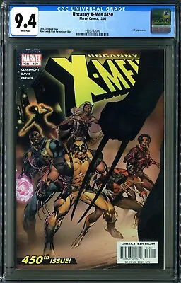 Buy Uncanny X-Men #450 (Marvel 2004) CGC 9.4 White! X-23 Cover!! • 79.03£