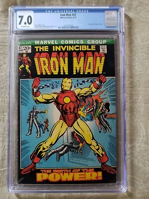 Buy Iron Man #47 CGC 7.0 Origin Of Iron Man Retold Marvel Comics 1972 • 108.43£