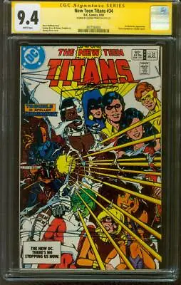 Buy New Teen Titans 34 CGC SS 9.4 George Perez Terra Revealed As Double Agent 8/1983 • 227.05£