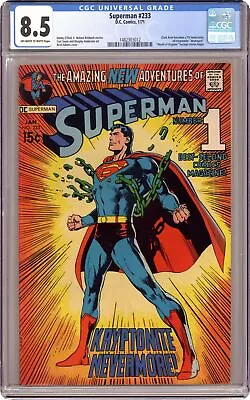 Buy Superman #233 CGC 8.5 1971 1482303012 • 534.33£