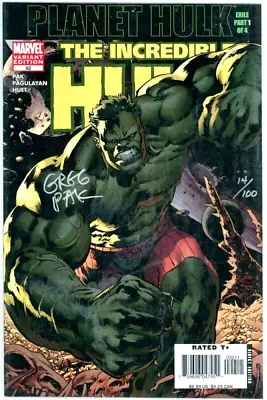 Buy Incredible Hulk #92 Variant Dynamic Forces Signed Greg Pak Df Coa Planet Marvel • 39.95£