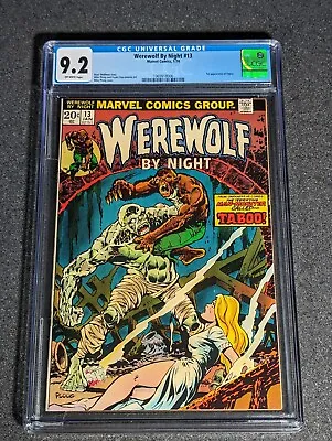 Buy Werewolf By Night #13 CGC 9.2 1st App Of TOPAZ! Ploog Marvel Comic 1974 • 229.55£