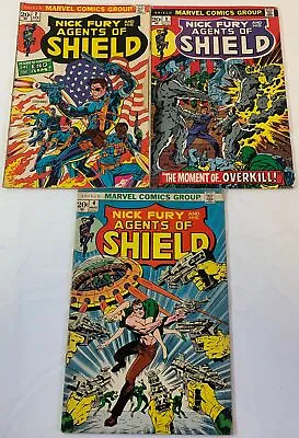 Buy 1973 Marvel Nick Fury And His Agents Of S.H.I.E.L.D #2 3 4 ~ Lower Grade ~SHIELD • 10.35£
