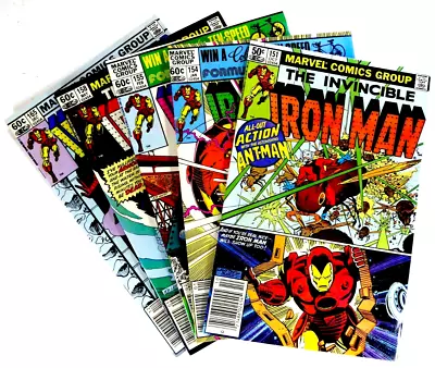 Buy Marvel IRON MAN (1981-82) #151 154 155 158 165 VF Ships FREE! • 22.38£