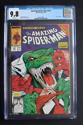Buy Amazing Spider-Man #313 Vs LIZARD Battle 1989 Inferno TODD MCFARLANE CGC 9.8 • 139.01£