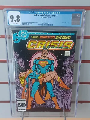Buy CRISIS ON INFINITE EARTHS #7 (DC Comics, 1985) CGC Graded 9.8 ~ White Pages • 98.97£