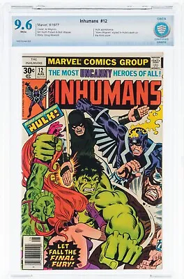 Buy Inhumans #12 CBCS 9.6 Vs Incredible Hulk Marvel Comics 1977 Milgrom Cover Cgc • 117.32£