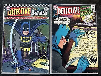 Buy Detective Comics #362 & 366 1967 DC Comic Books Infantino Cover Art • 11.87£